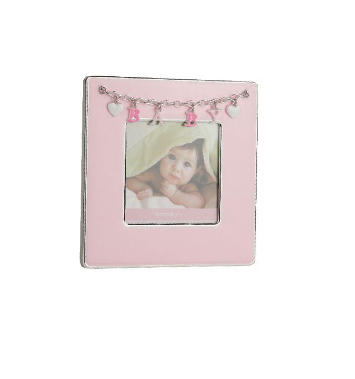 BABY PHOTO FRAME PINK