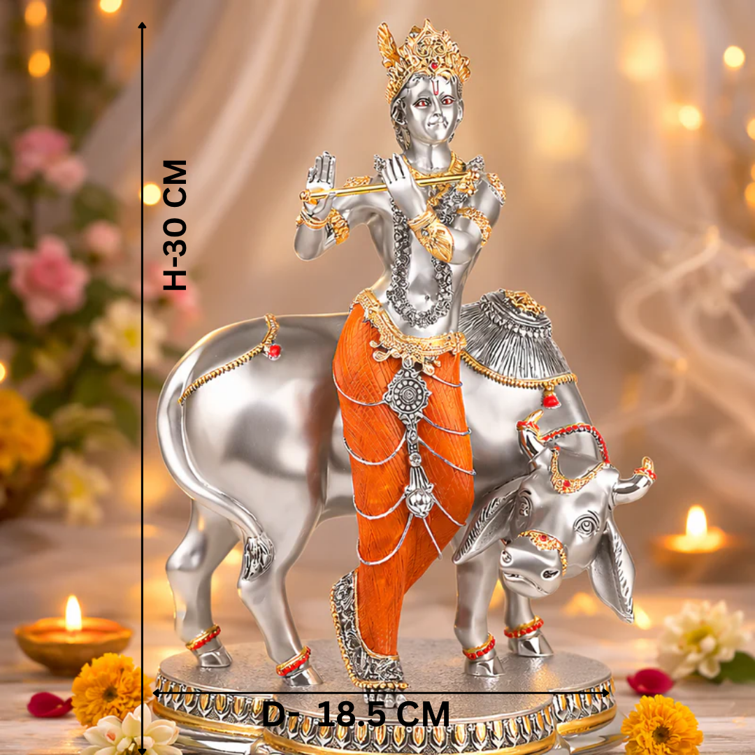 Krishna with Cow Dhoti Idol