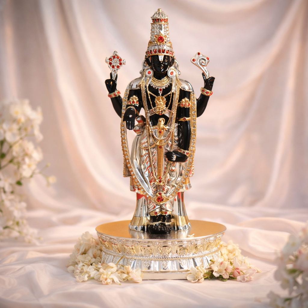 Balaji Maharaj Regal Ruby Embellished Idol