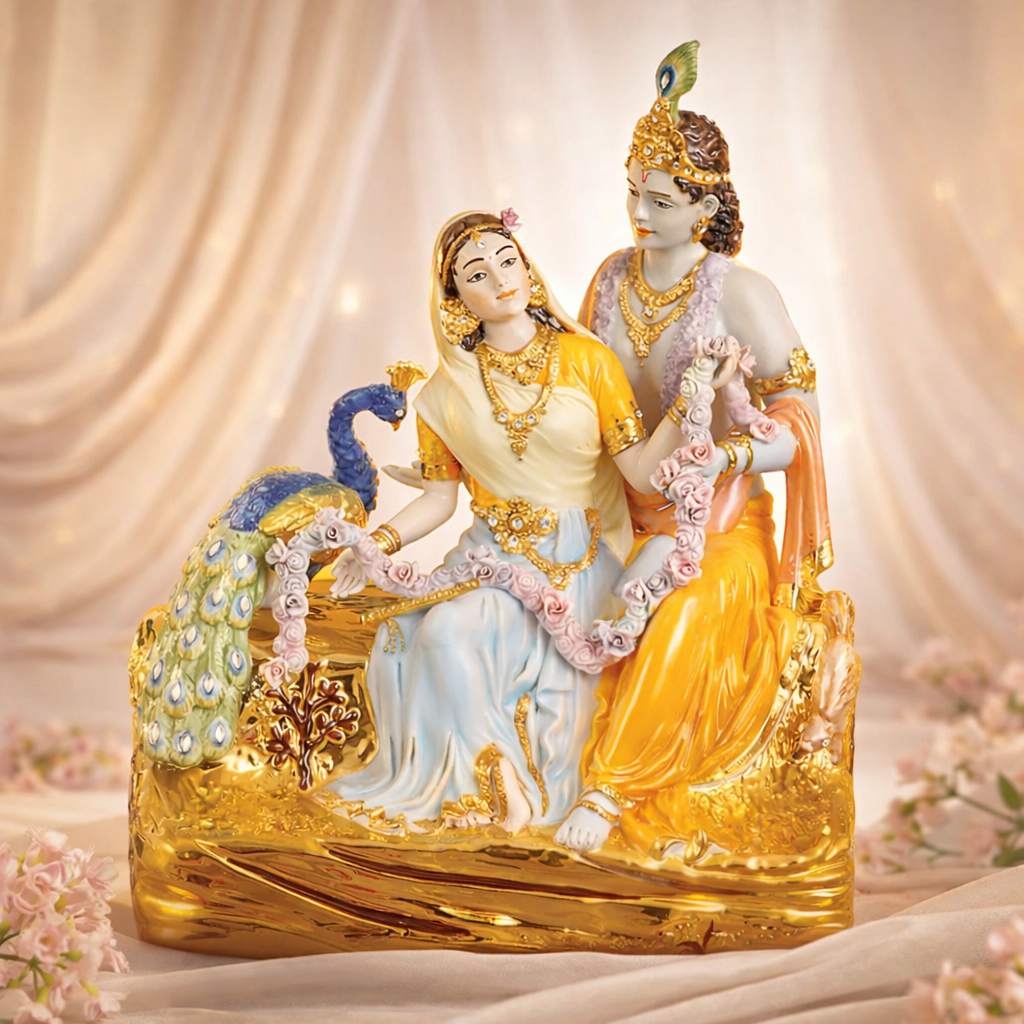 Radha Krishan Porc. Golden Finishing