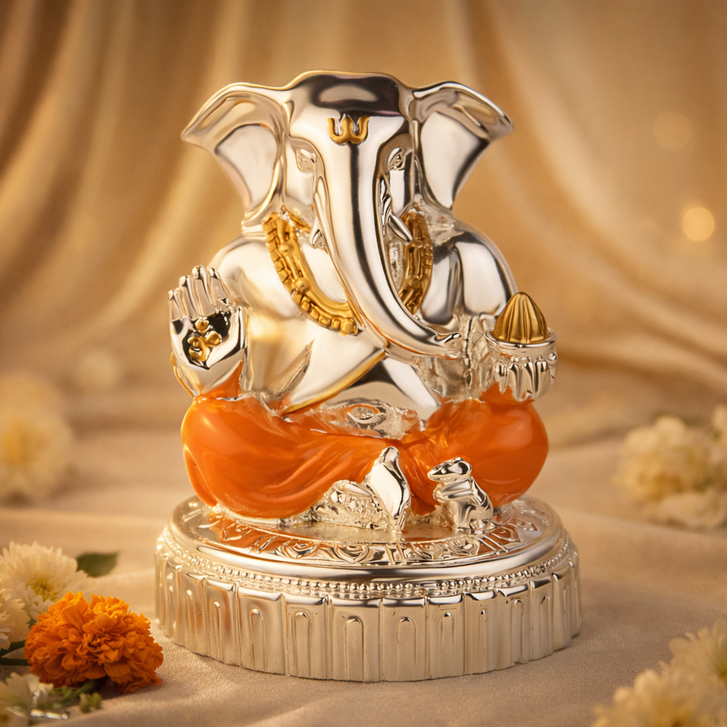 Small Ganesha Glossy + Color (h-10 cm)