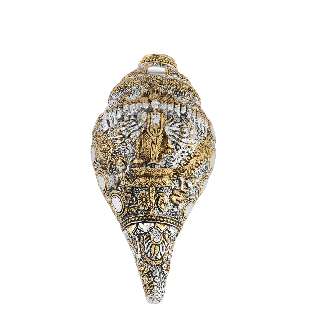 Vishnu Shankh Glossy Dual Tone