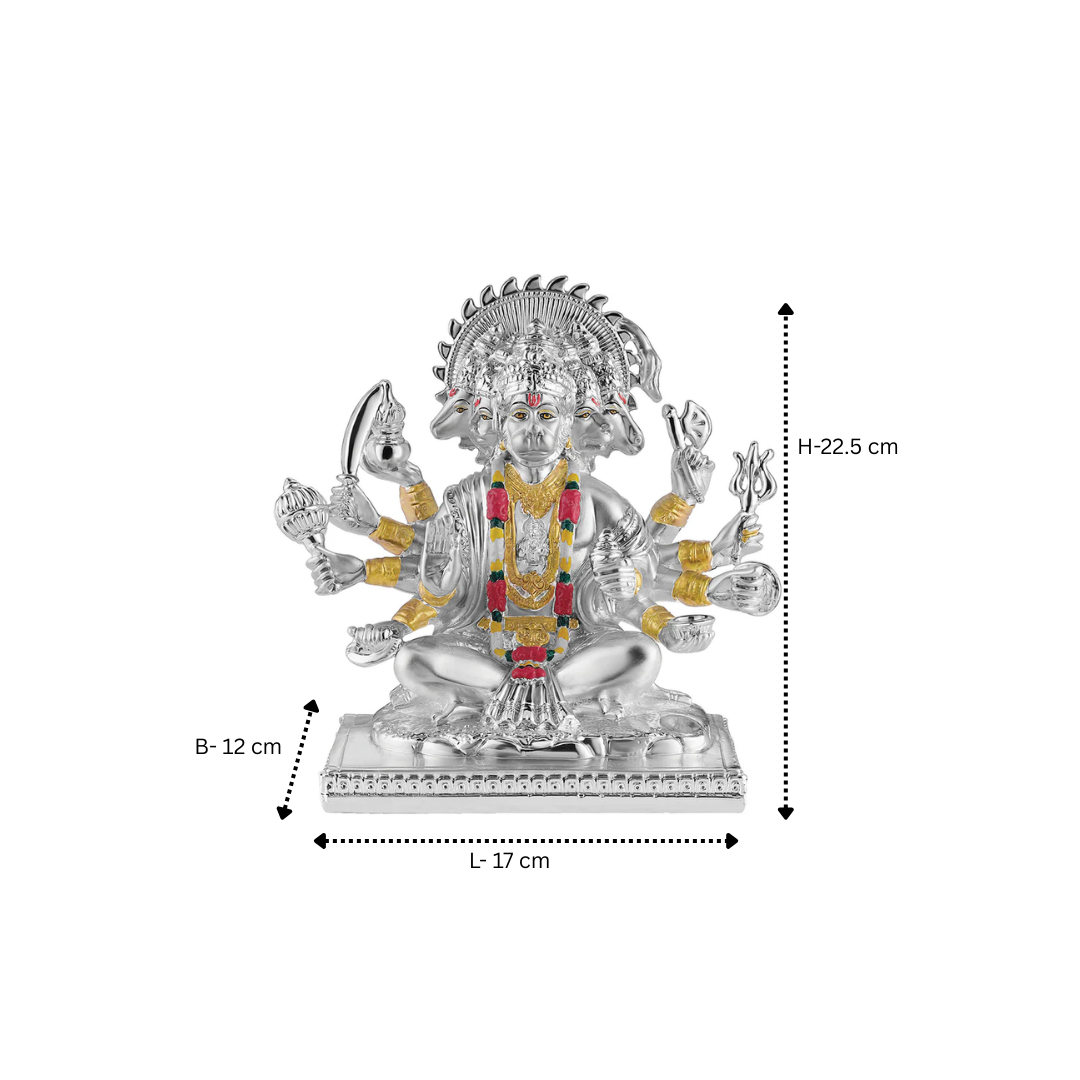 Buy God Idols Panchmukhi Hanuman ji Silver from Momentz
