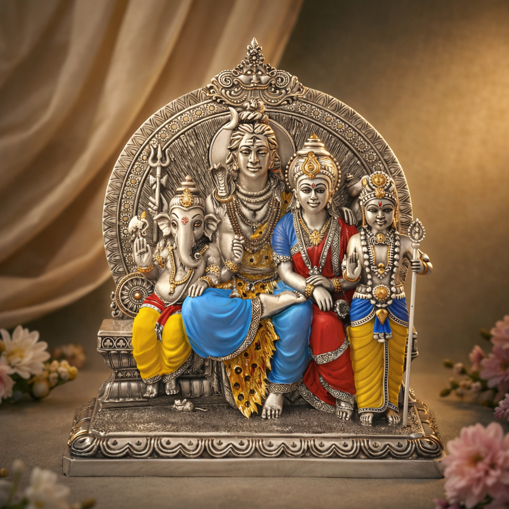 Voix casa Shiv Parivar Colored