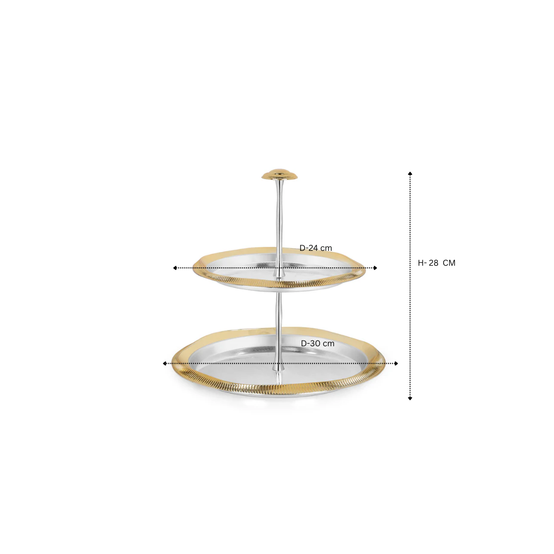 2 Tier Cake Platter