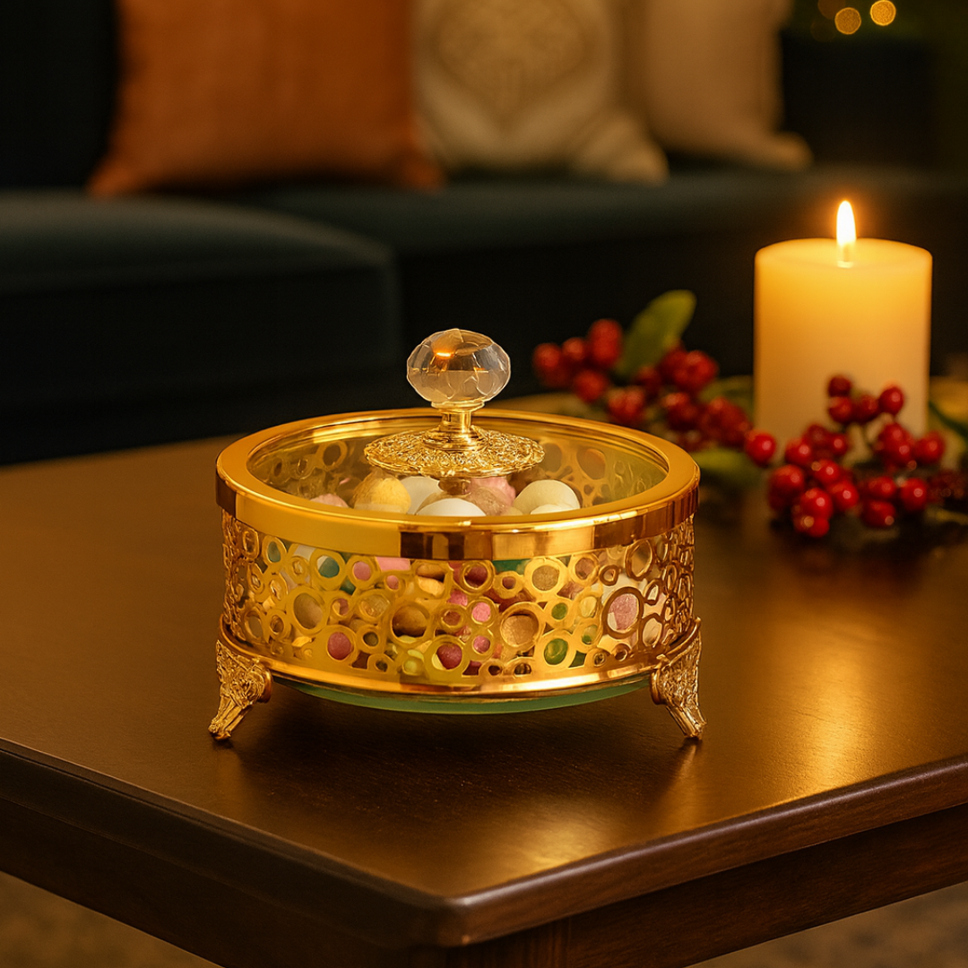 Round Meethai Box with Lid