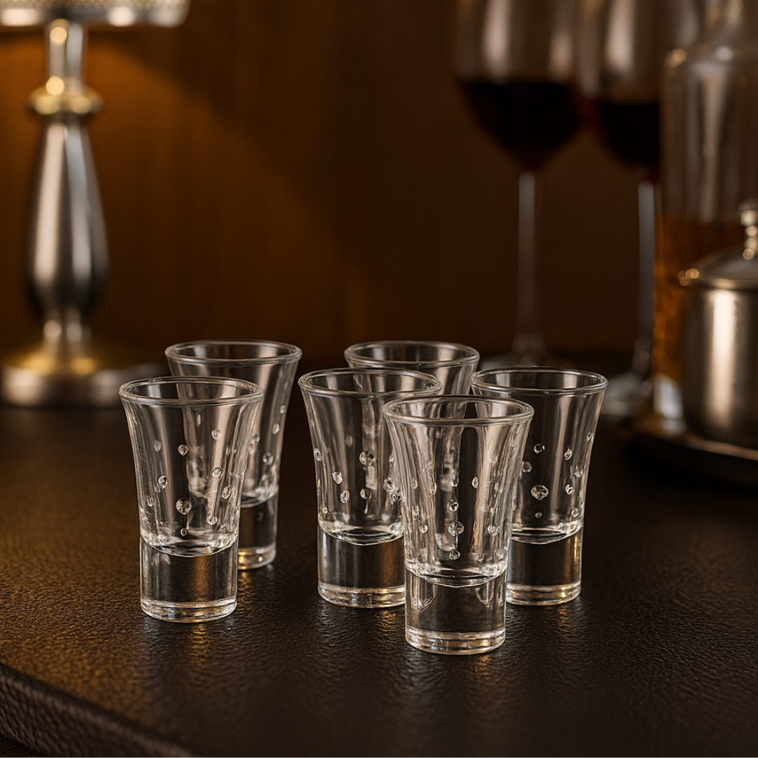 Set of 6 Swarovski Shot Glasses CLEAR