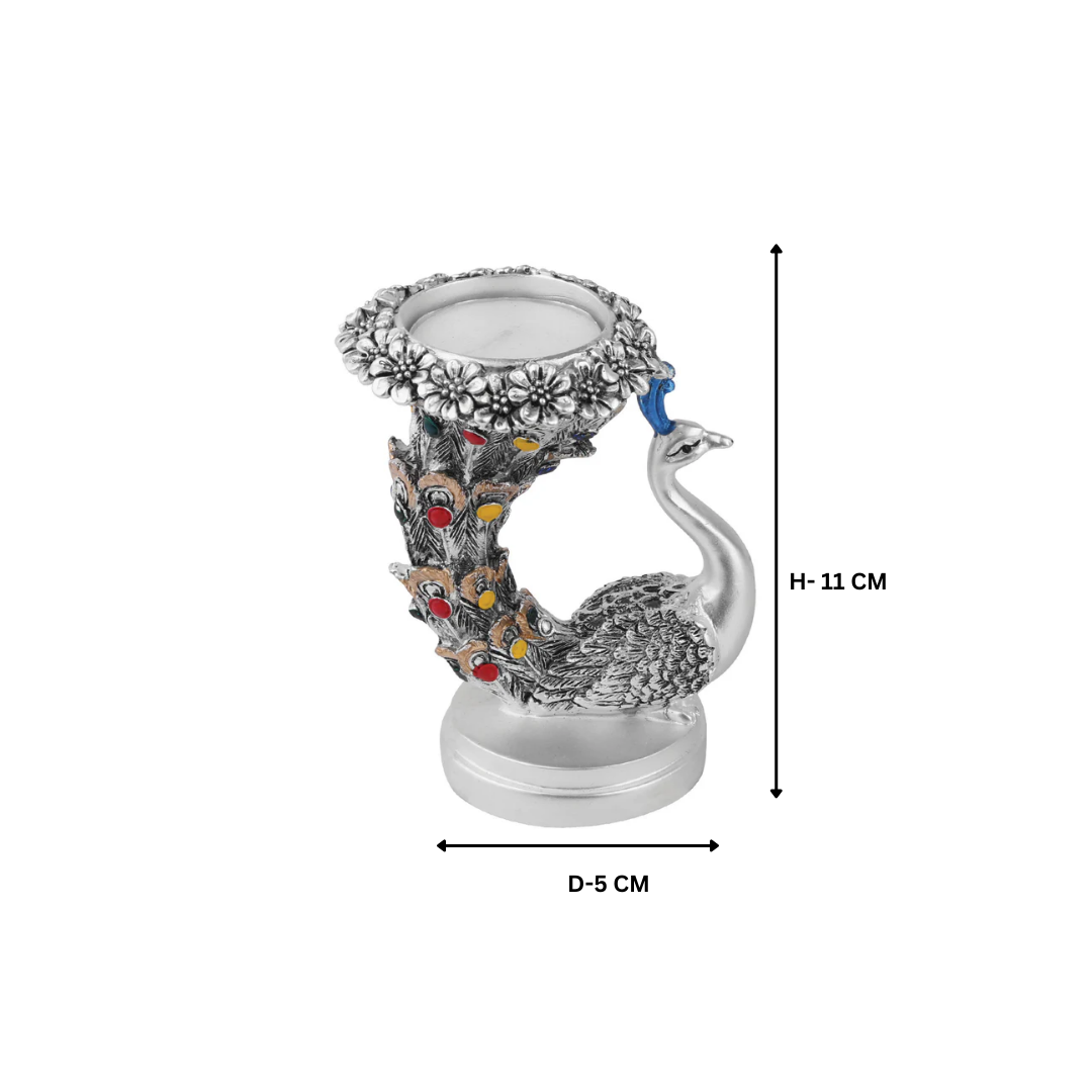 Peacock Tea Light Holder