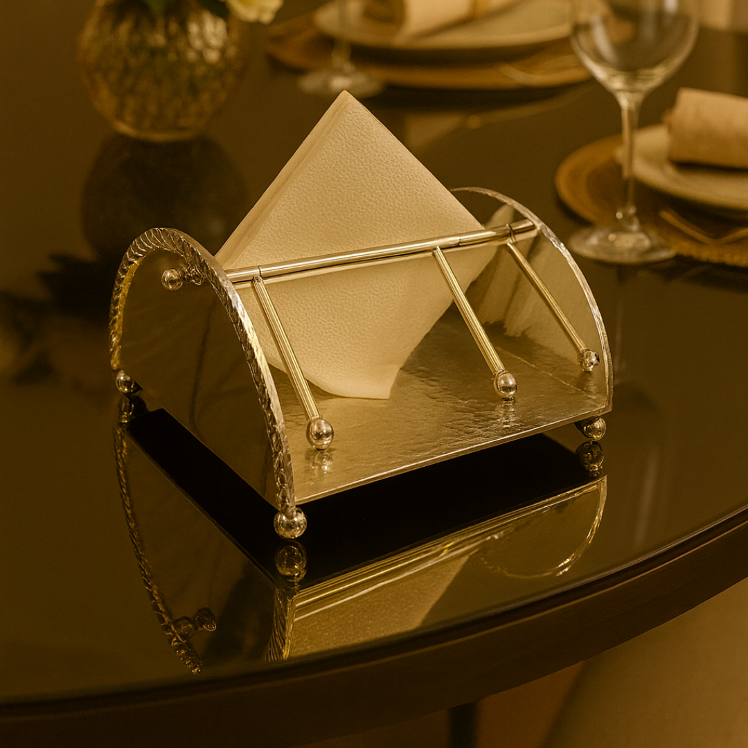 Executive Napkin Holder- Silver