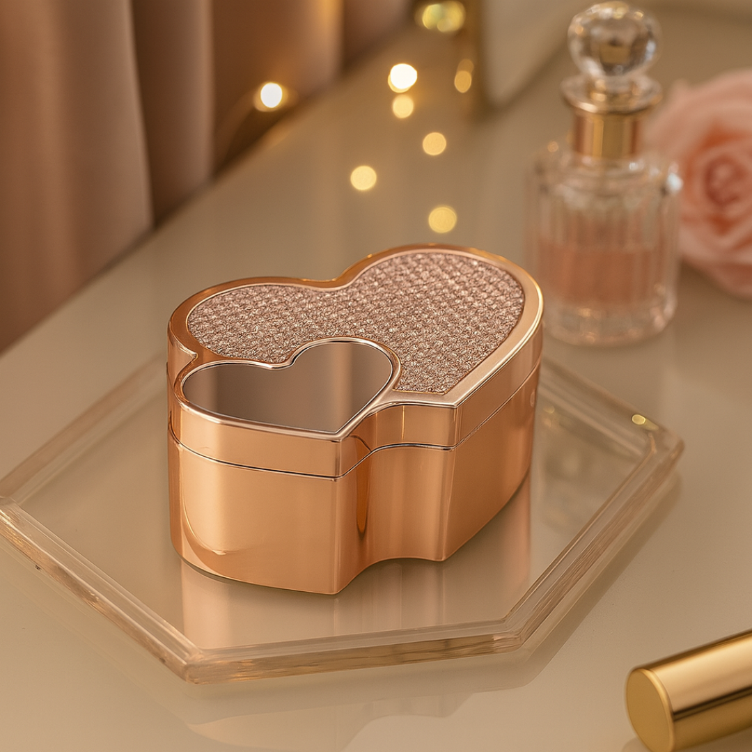 Jewellery Box (Heart Shape) rose gold