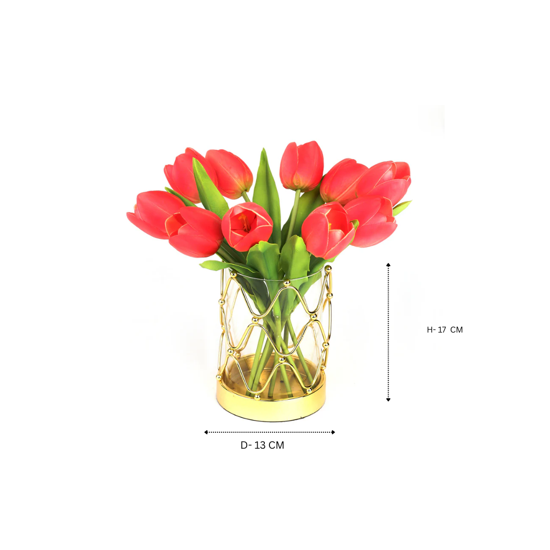 Flower Vase small- Gold