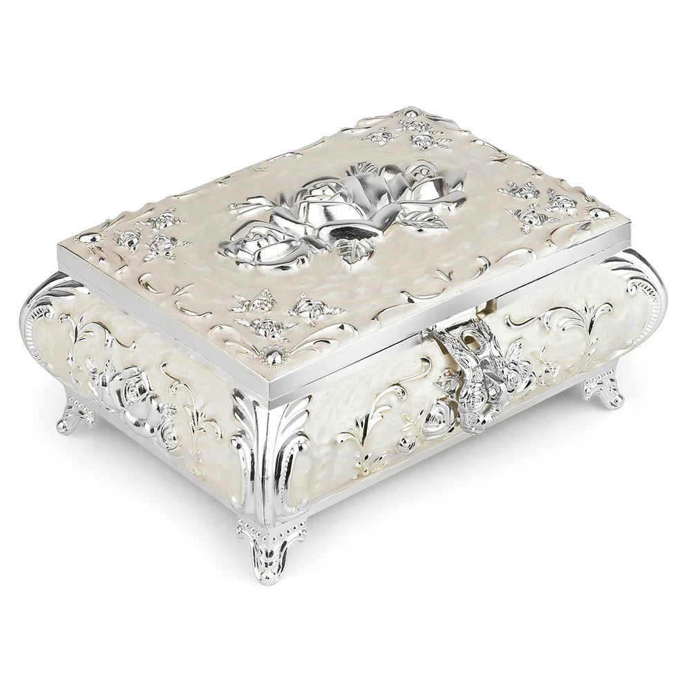 Enamel Rose Box White
