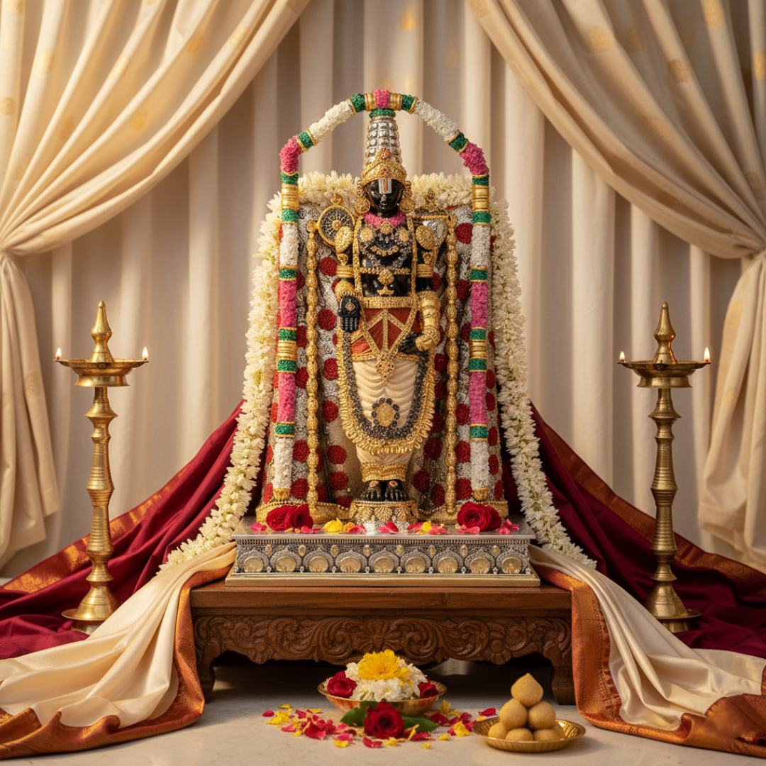 Temple  Balaji (48.5 cm)- Colored
