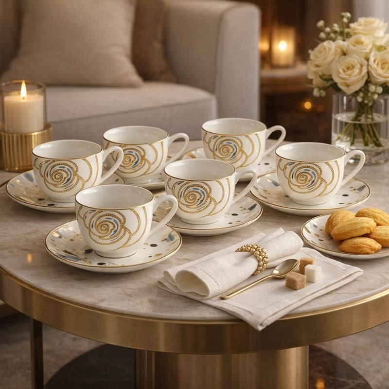 Celestial Swirl 12pcs Tea Set