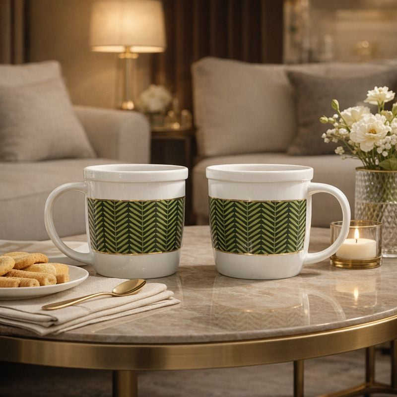 Forest Mosaic 2pcs Mug Set