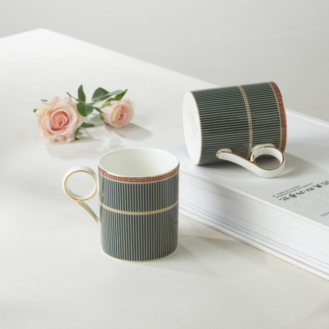 Regalia Stripes 2pcs Mugs Set