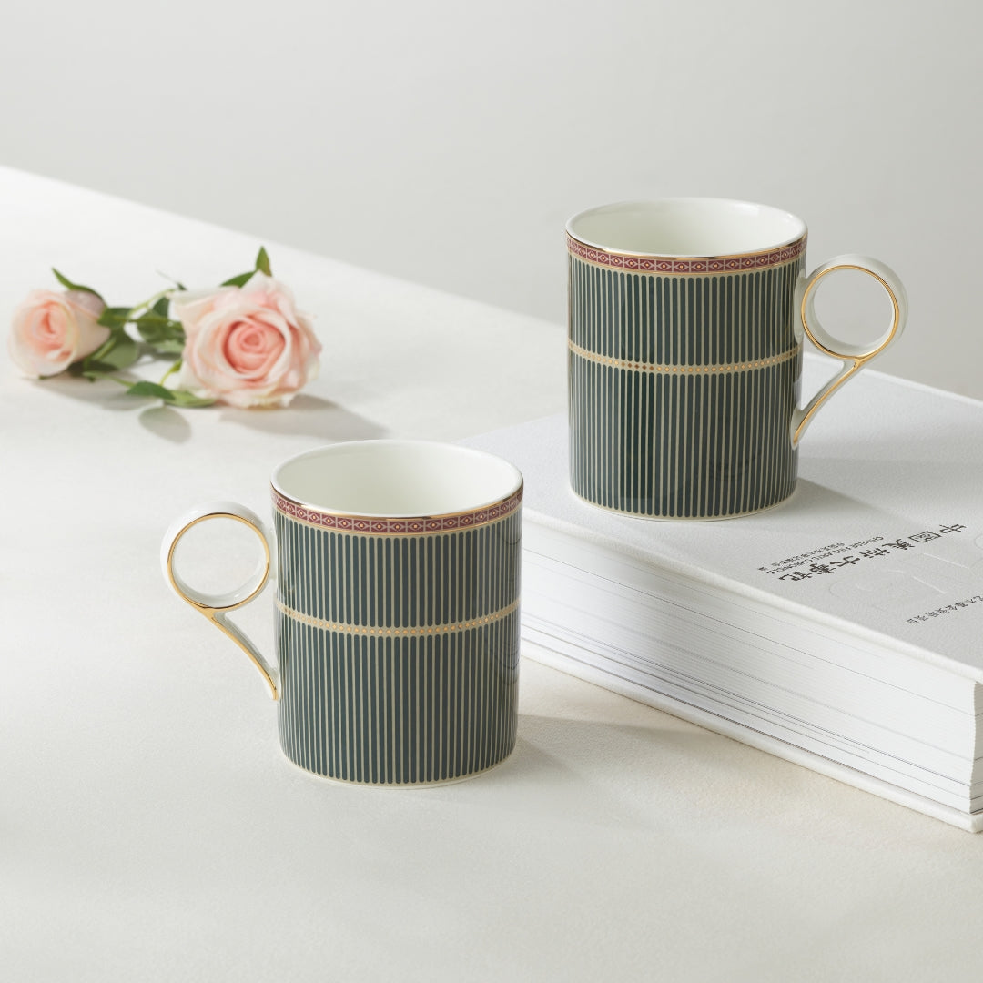 Regalia Stripes 2pcs Mugs Set