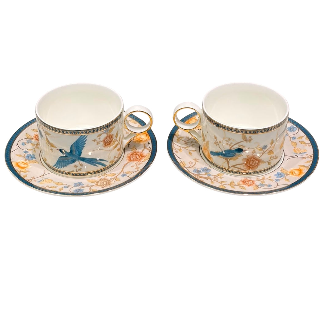 Blooming bluebird paradise 12pc tea set