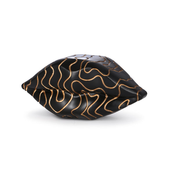 Lips Sculpture Medium - Black