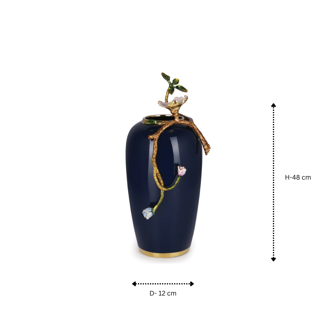 Meraki Blue Desiger Vase (L)