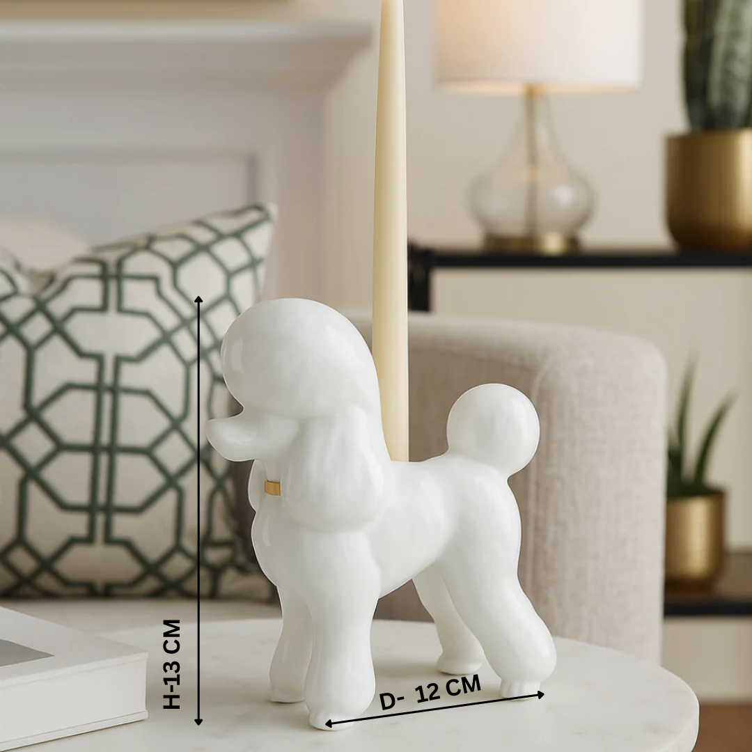 Poodle Candle Holder