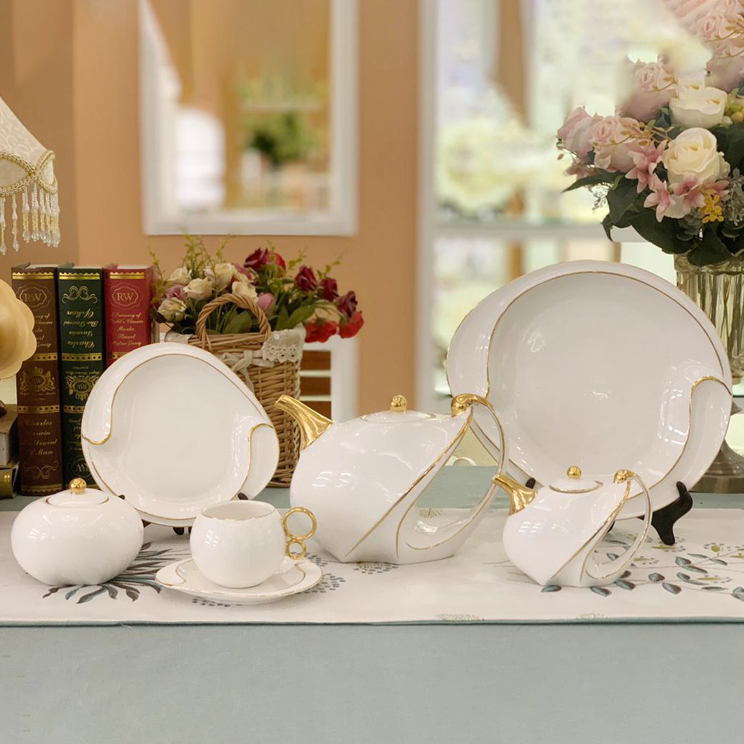 Luxury Tea set White