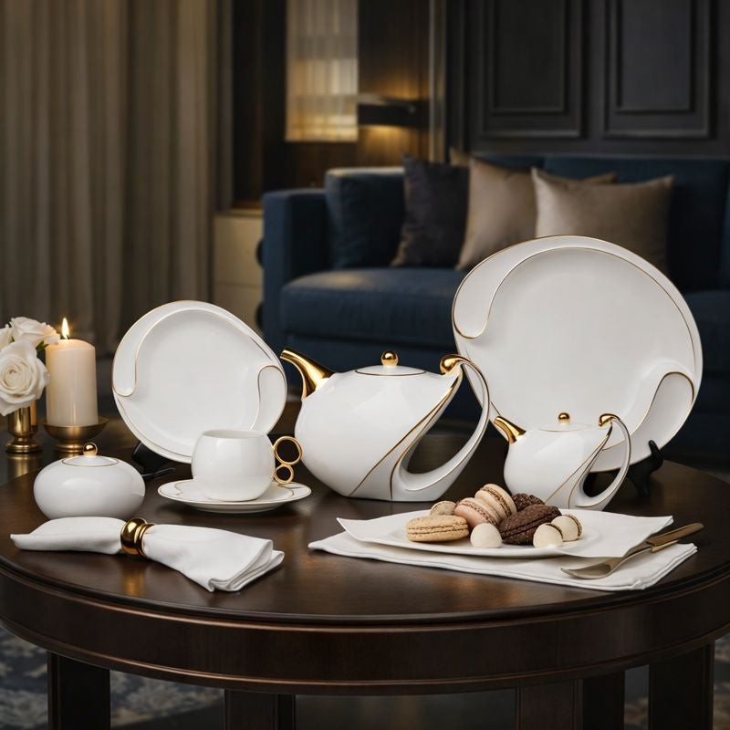 Luxury Tea set White