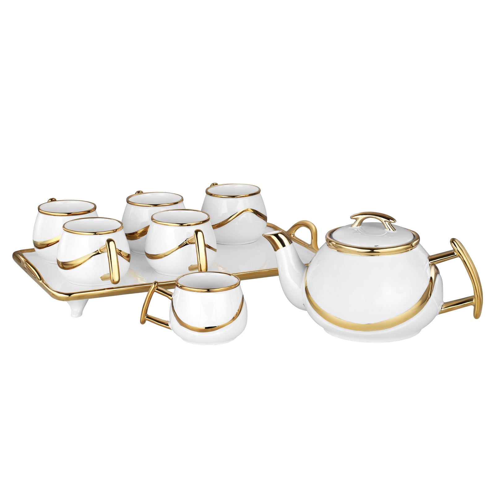 IZZHAAR Premium Tea Cup and Saucer Set of 2, Handcrafted Durable Fine Bone  China Tea & Coffee Mugs: Royal Tea Cups with Glossy Finish (2 Cups, 2 