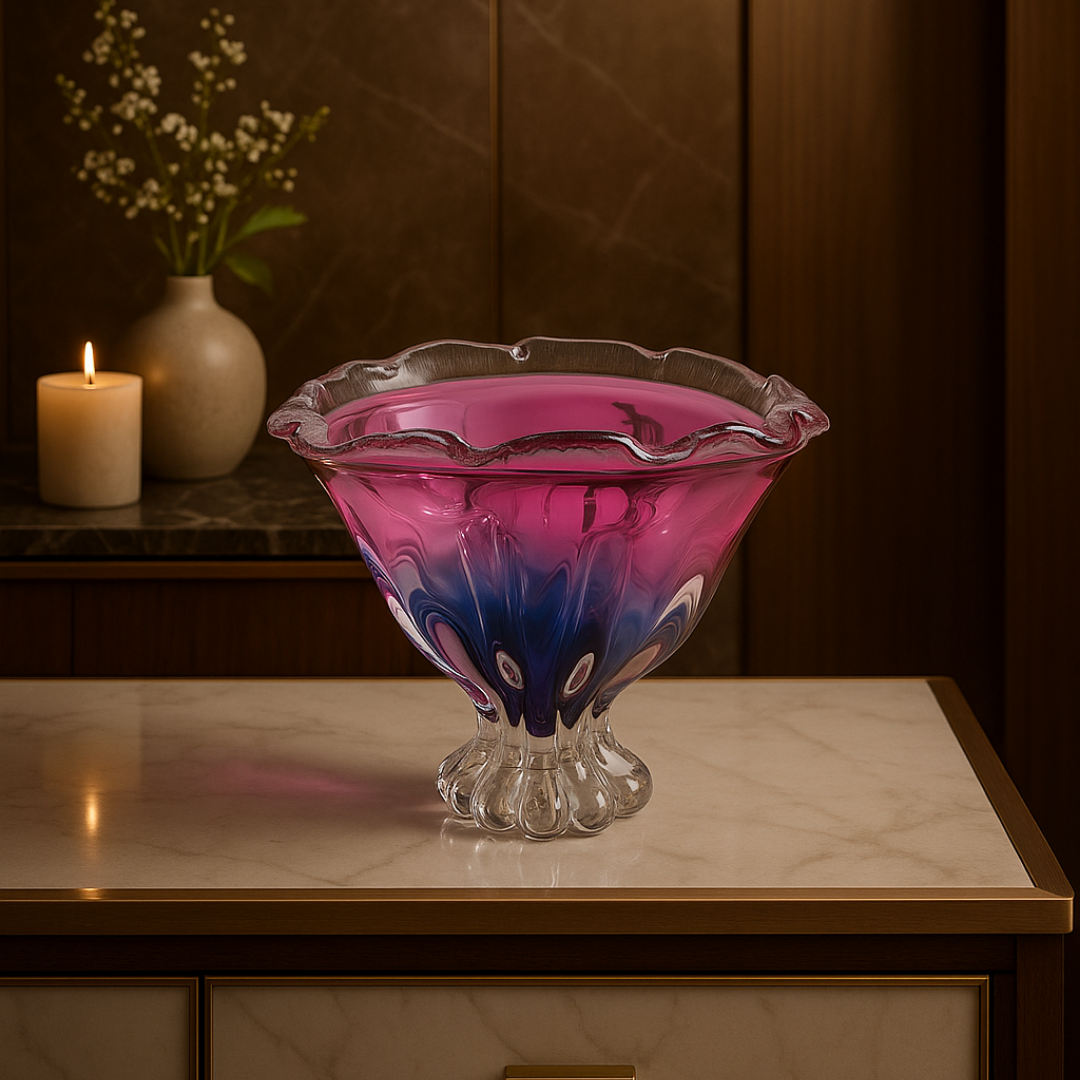 Crystal Rose Sapphire Bowl