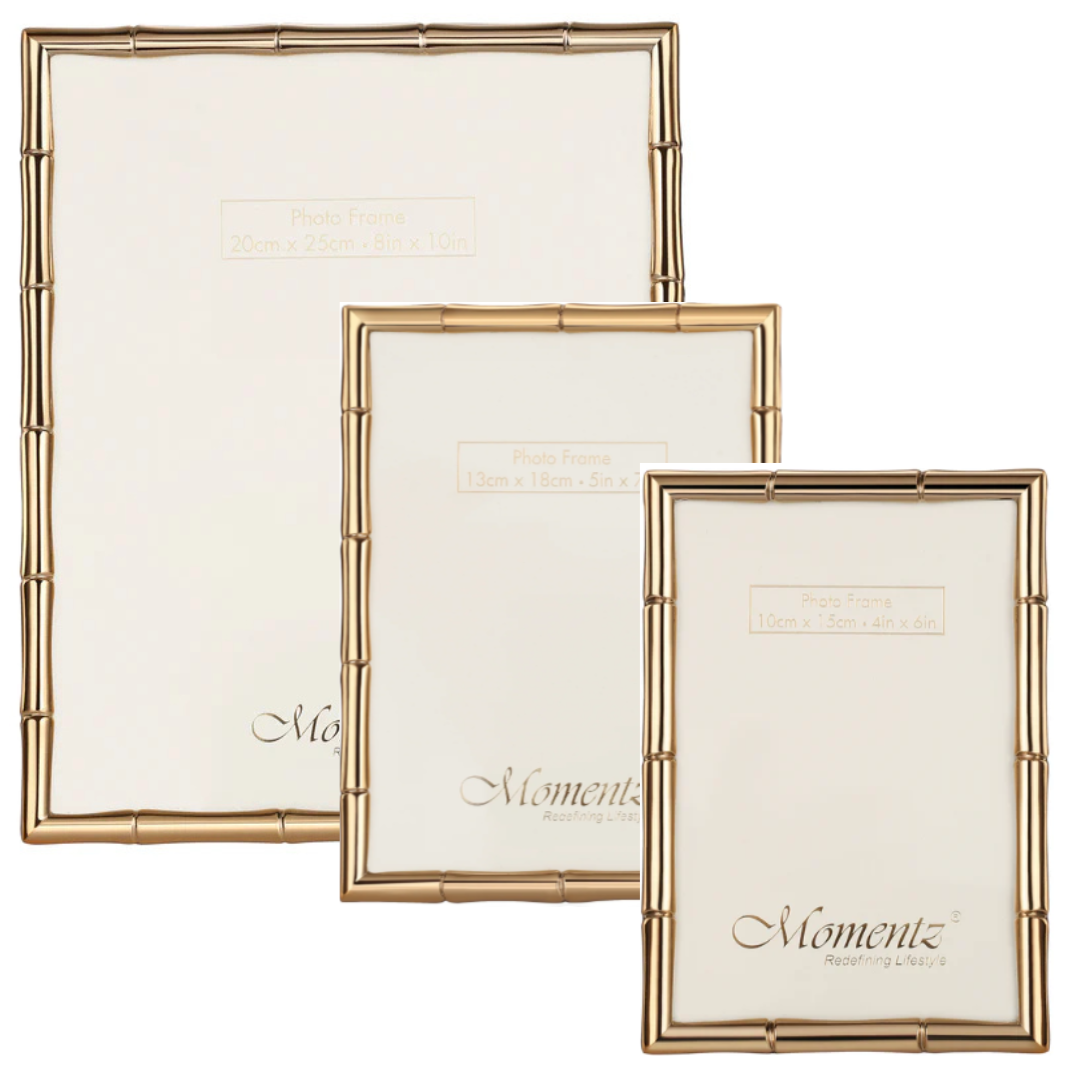 Bamboo Desgin Photoframe Gold