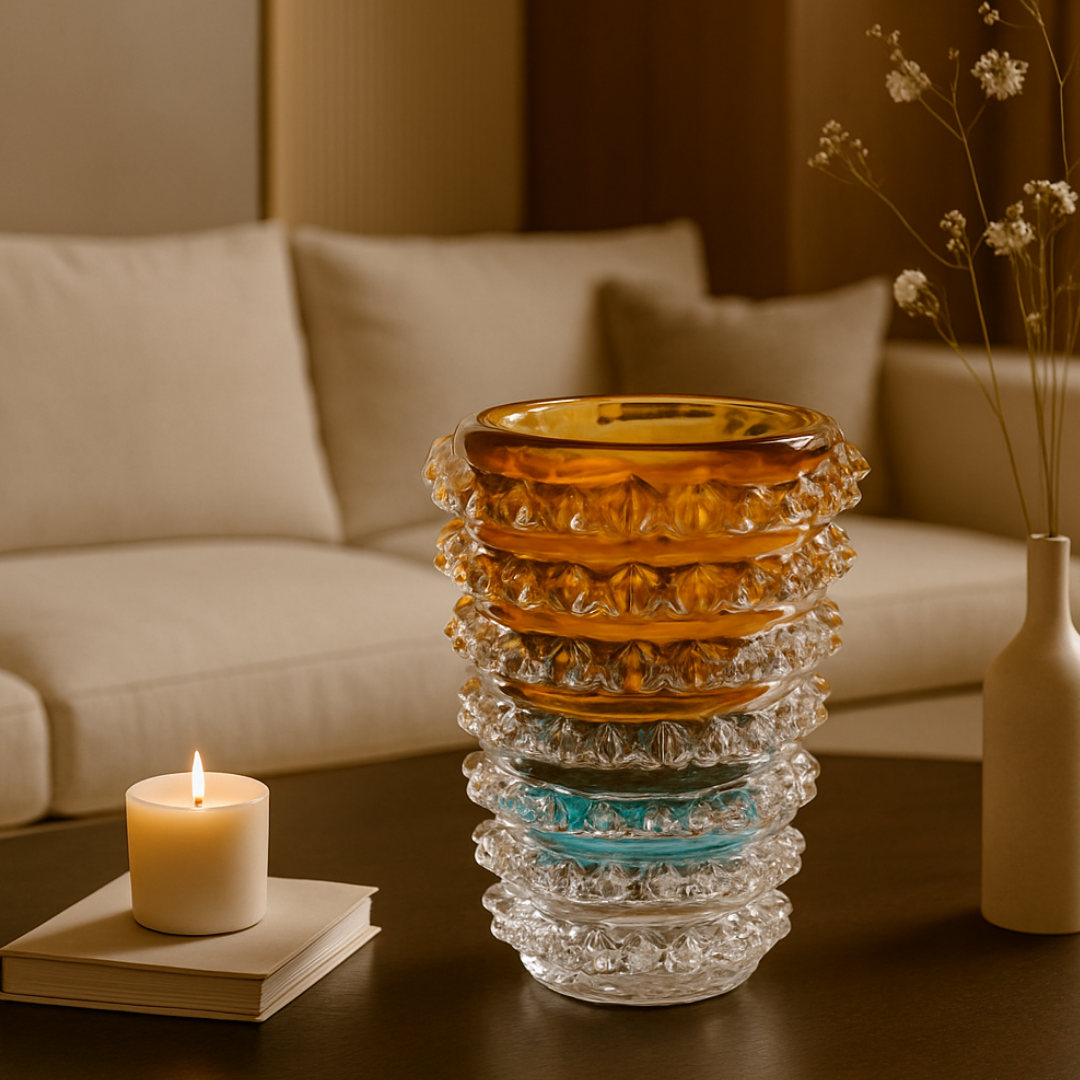 Crystal Golden Cascade Bowl