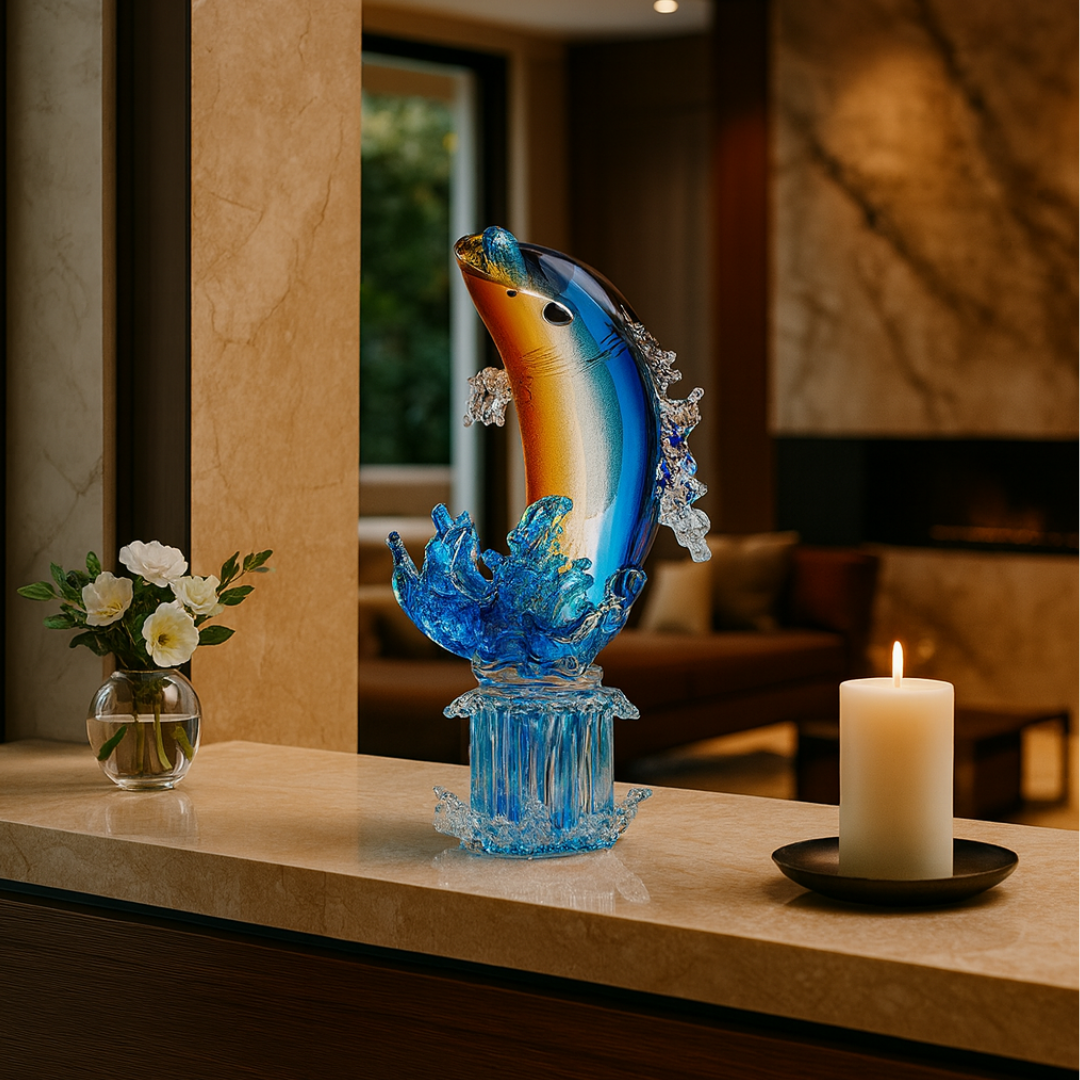 Aqua Crystal Dolphin