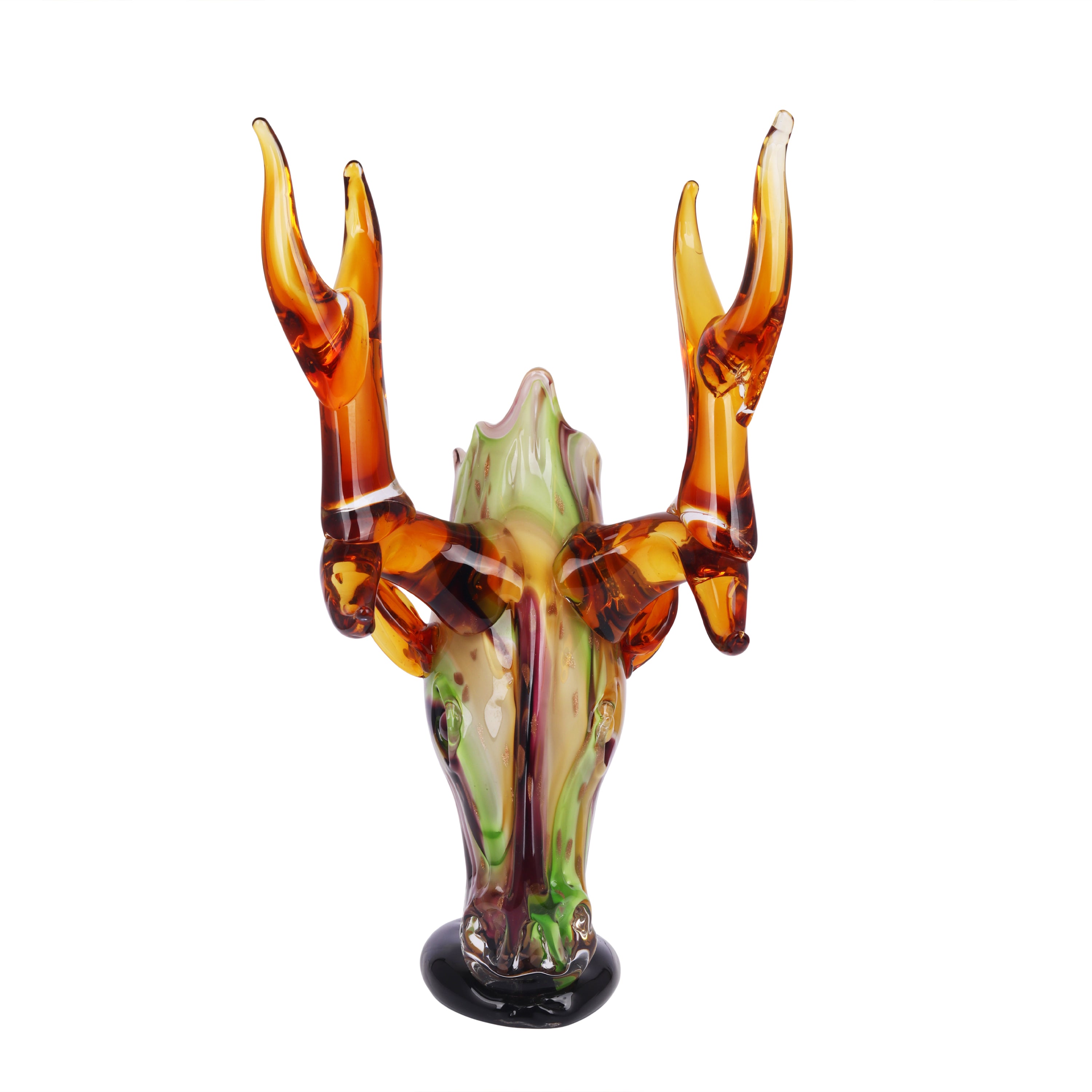 Deer Antler Crystal Vase