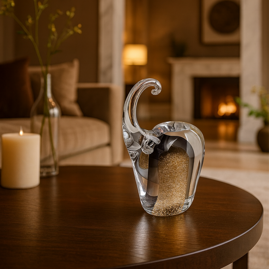 Majestic Crystal trunk- Silver Sand Set of 2