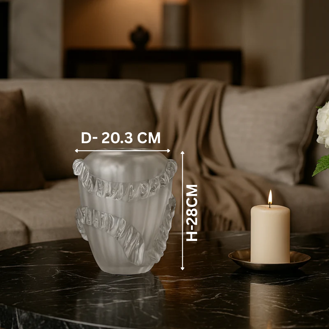 Opaline Whirl Vase