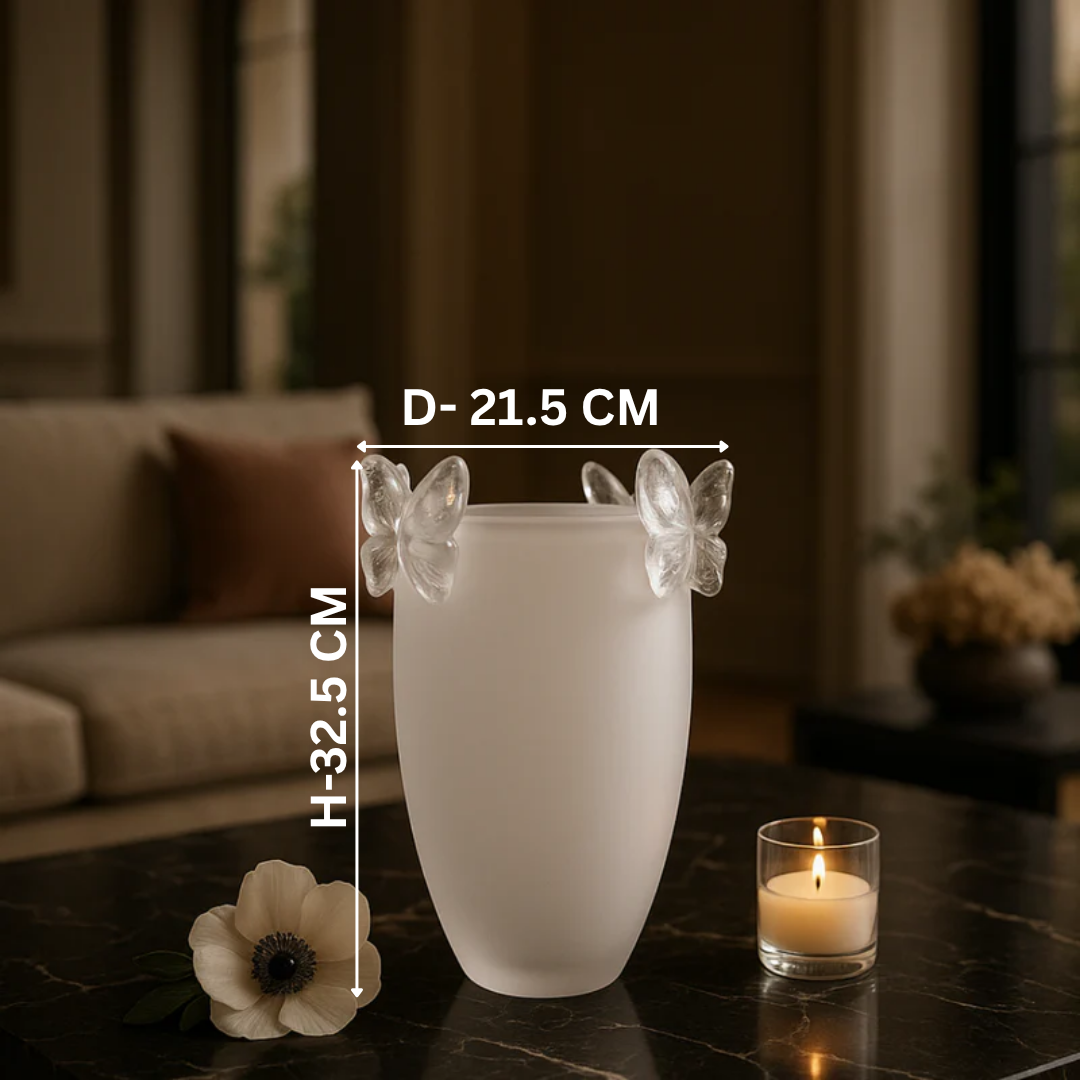 Papillon Frost Vase