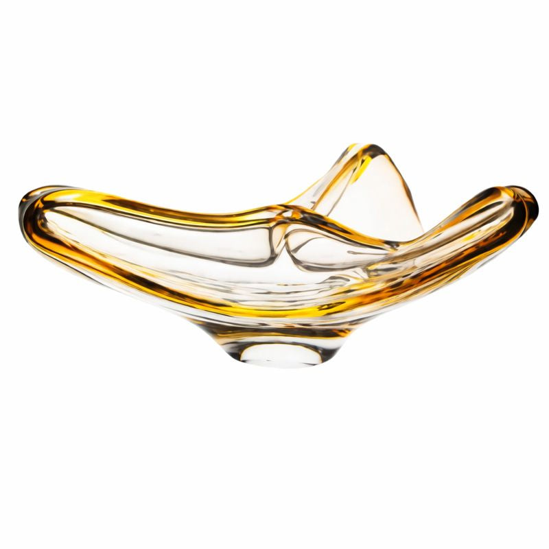 Crystal Triangular Arc Bowl Large