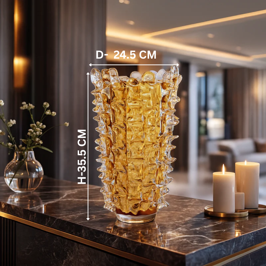Cactus Vase Amber