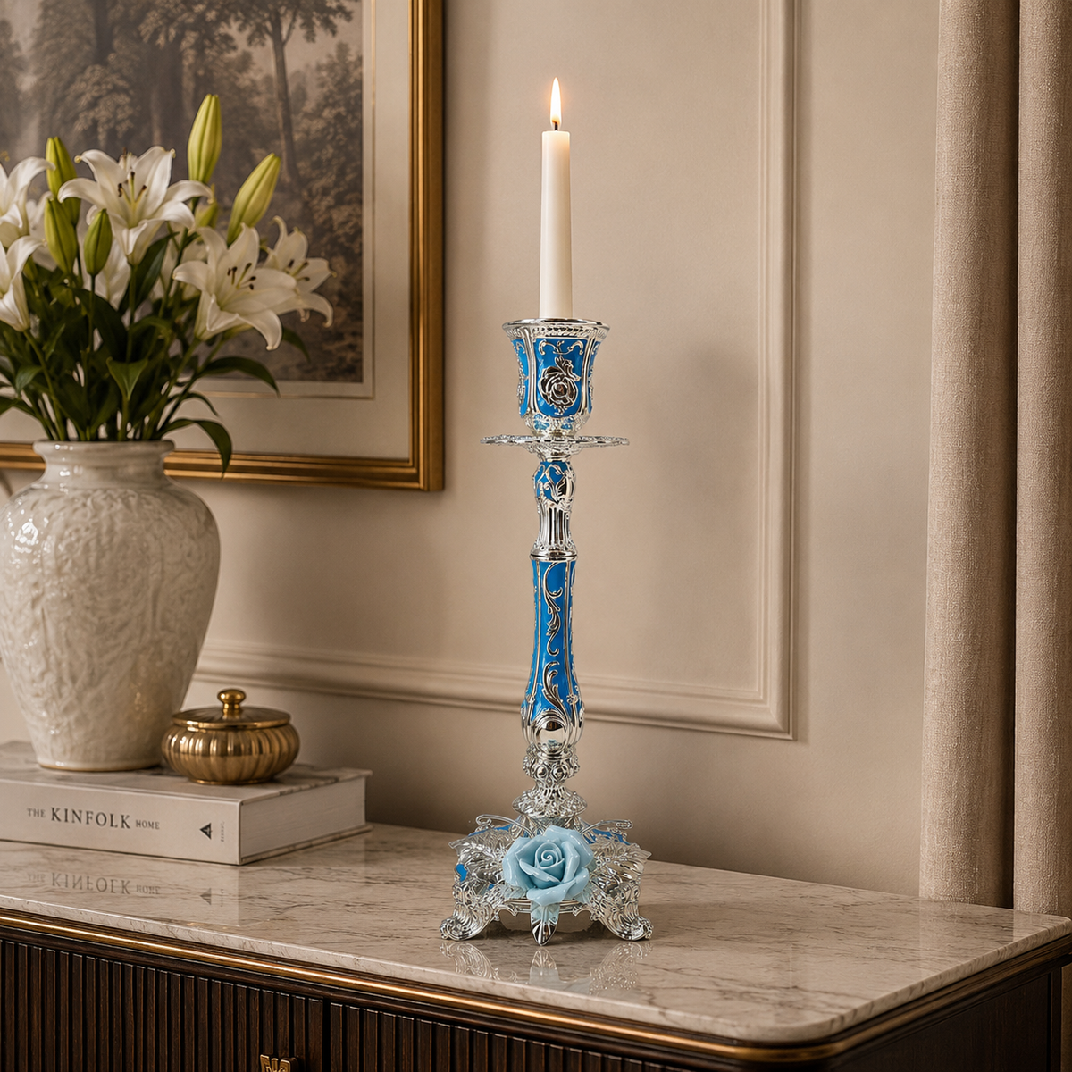 Imperial Rose Candle Stand