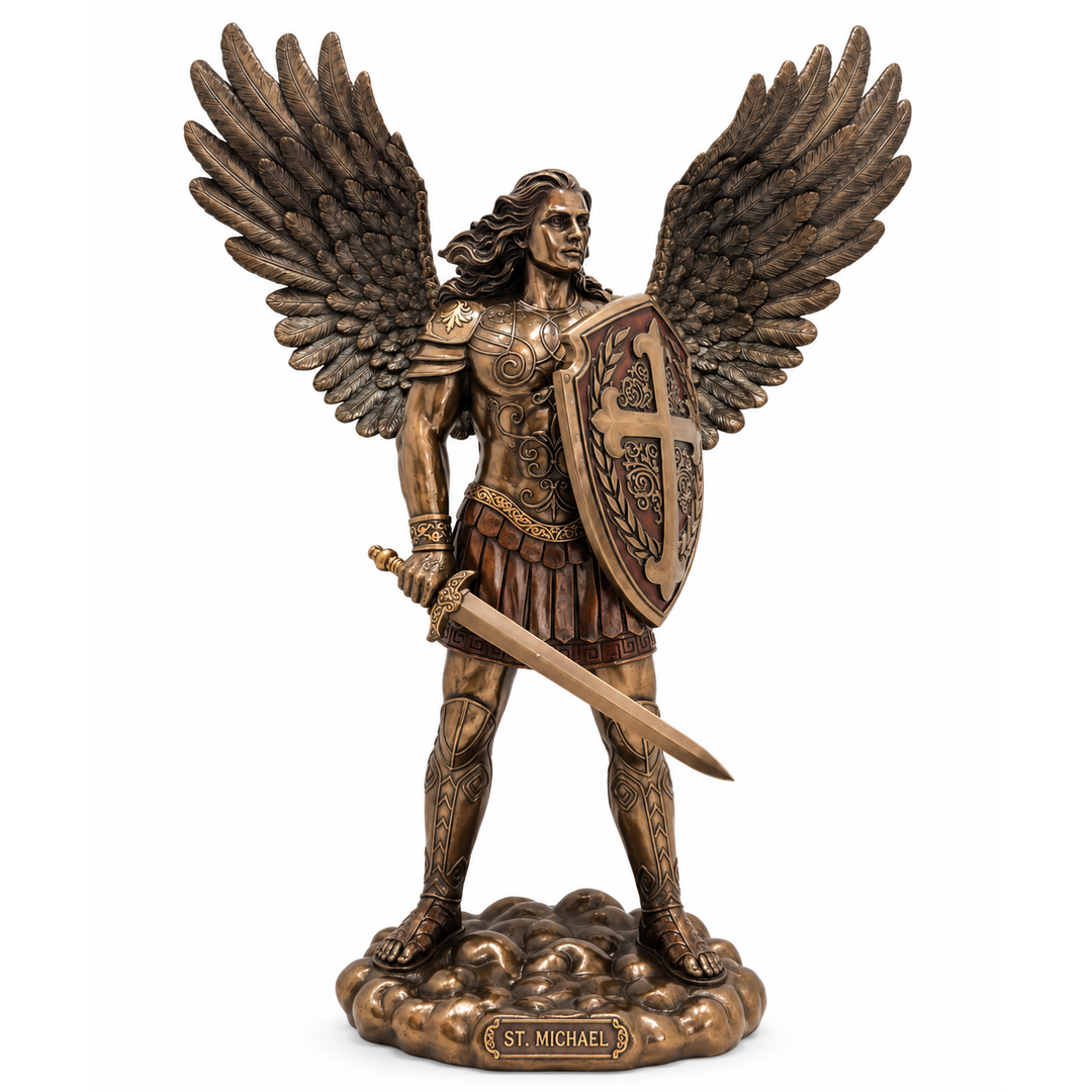Saint Michael with shield and sword