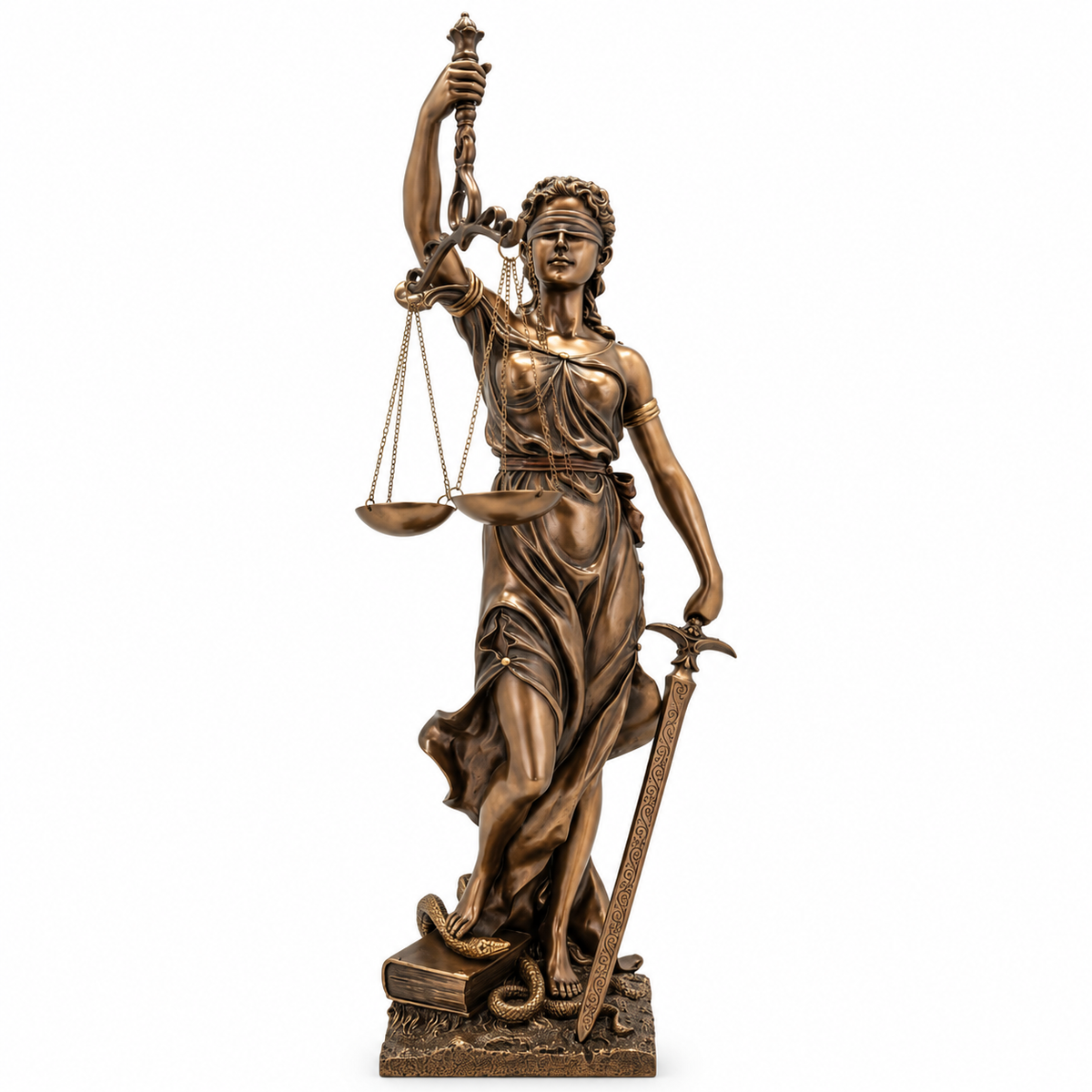Greek goddess justice figure