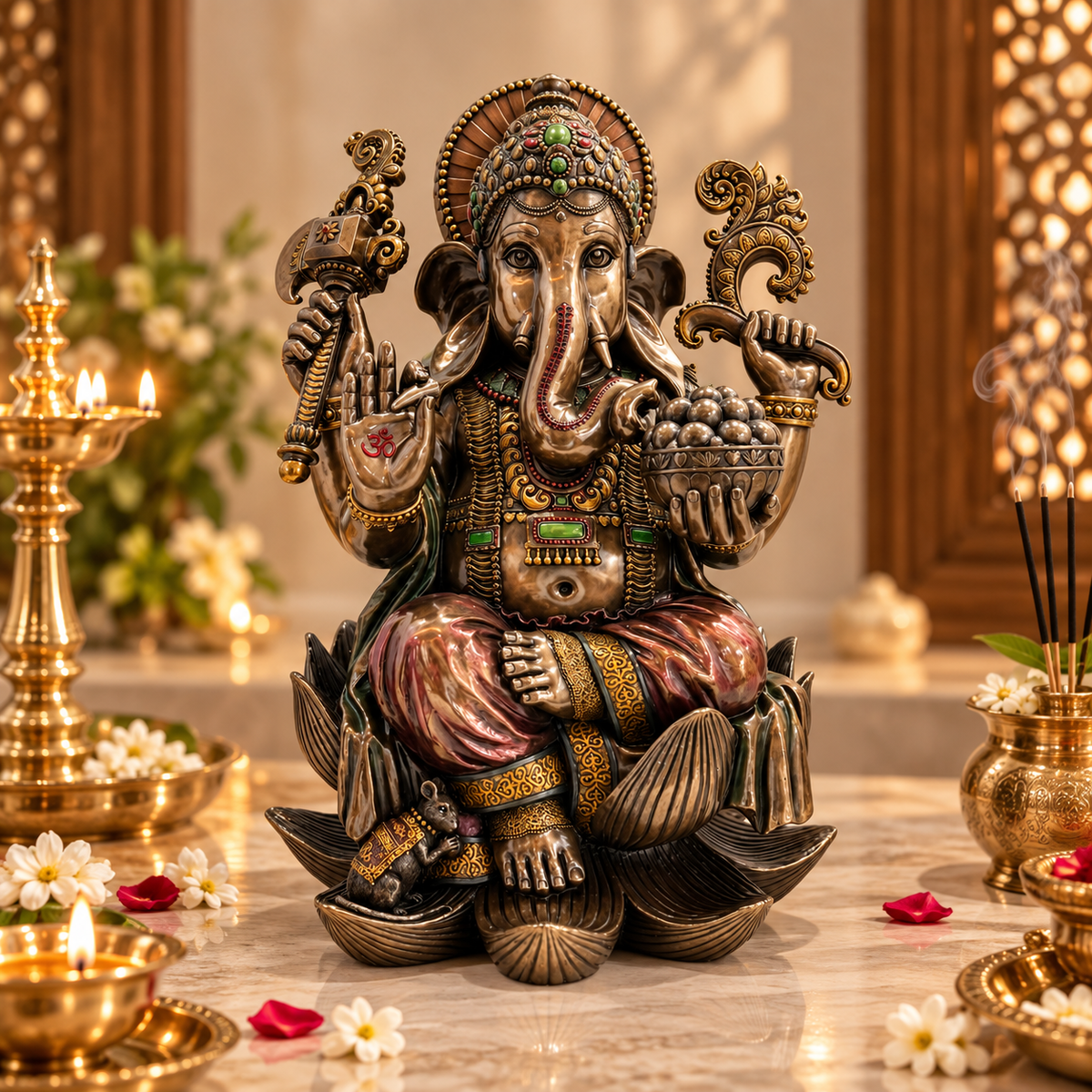Eternal lotus Ganesha- large