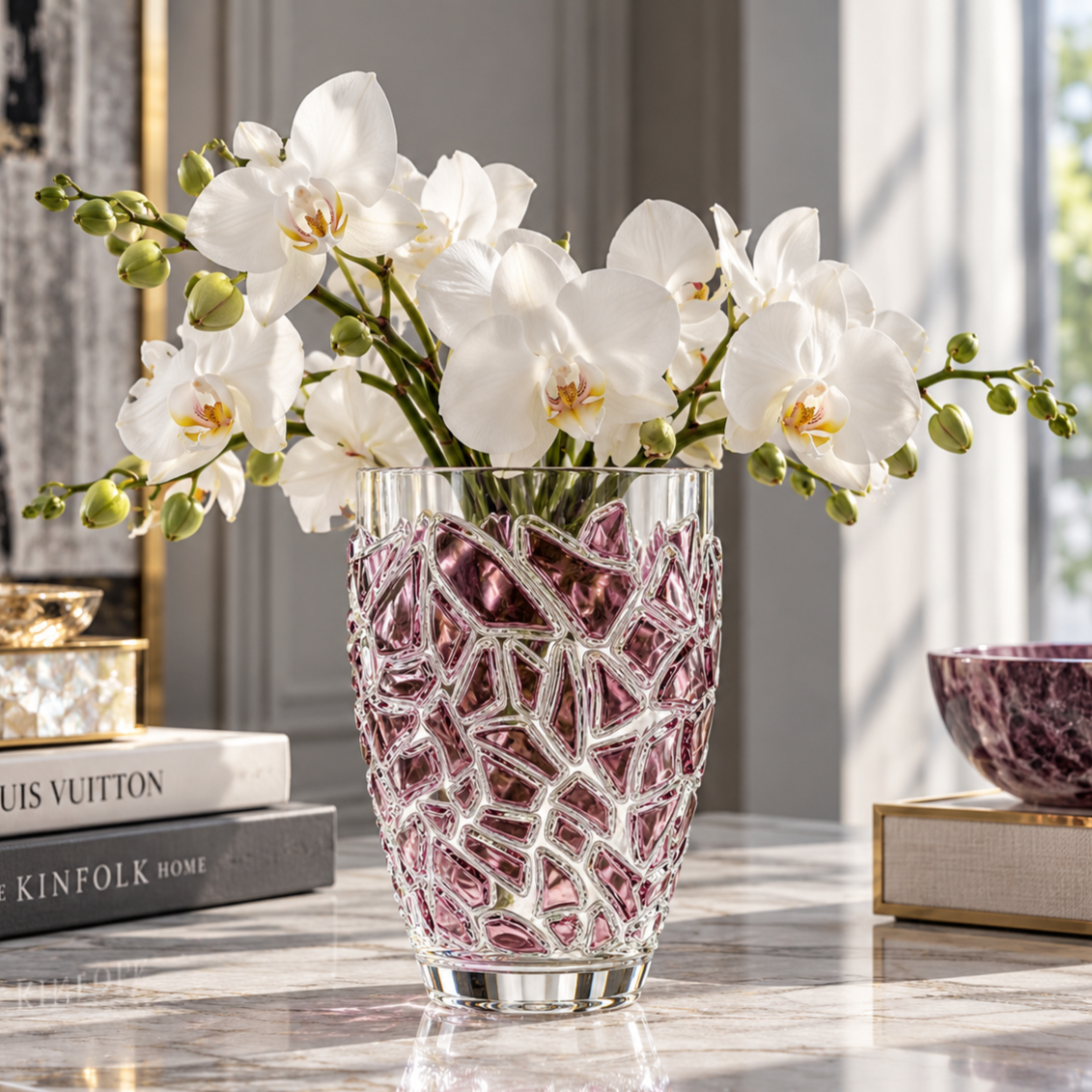 Crystal Bloom Clear Vase