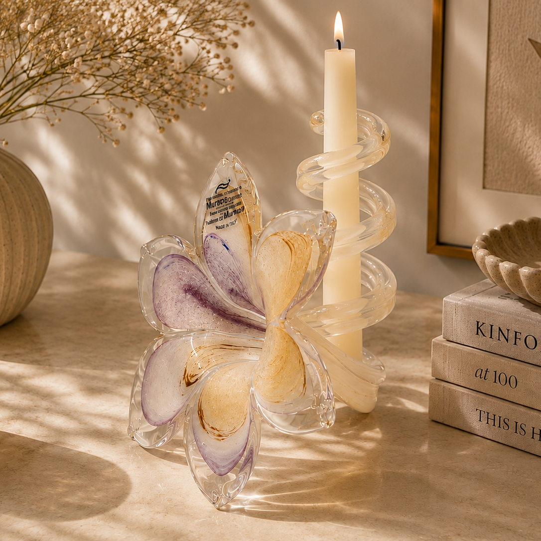 Murano Rosalia candle