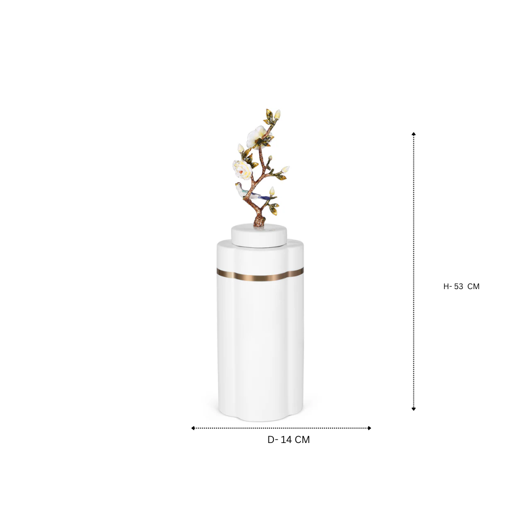 Marisa White Gold Vase (L)