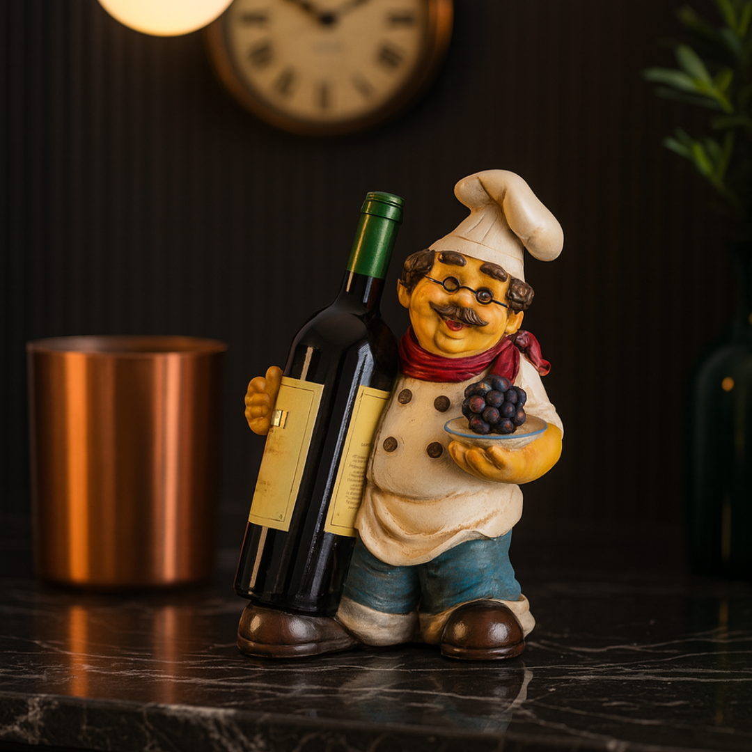 Chef Wine Bottle Holder (H-34CM)