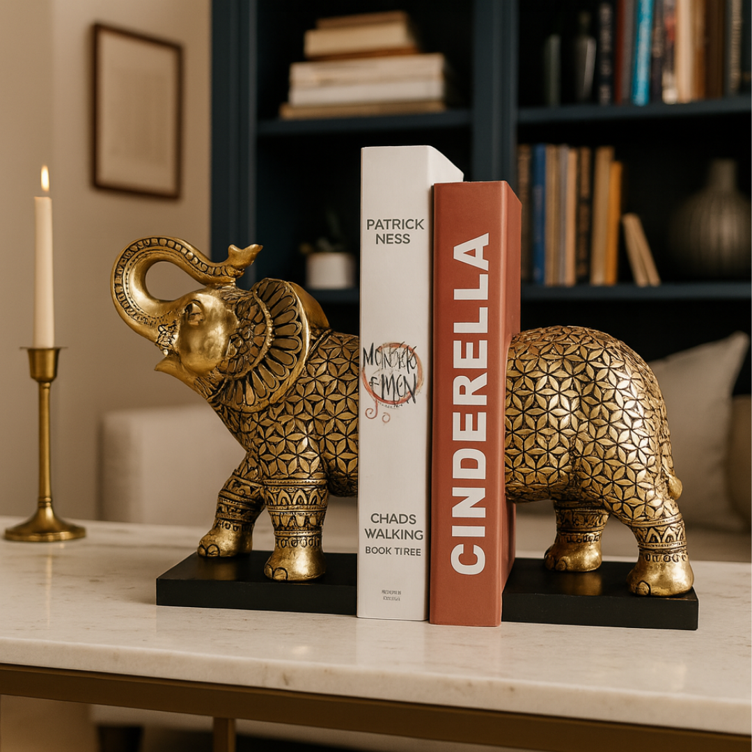 Home Décor-Elephant Book Ends (H-23CM)