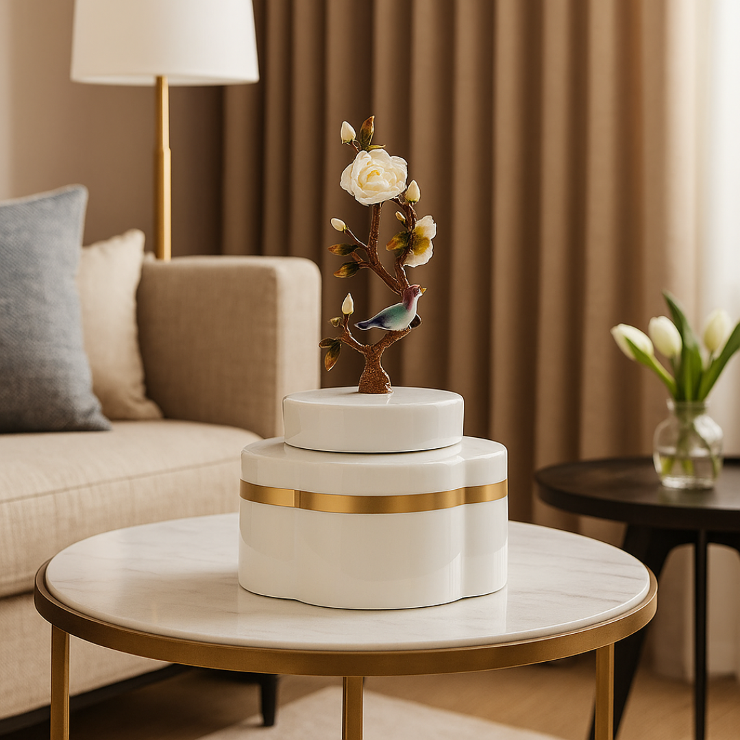 Marisa White Gold Vase (S) (H-33CM)