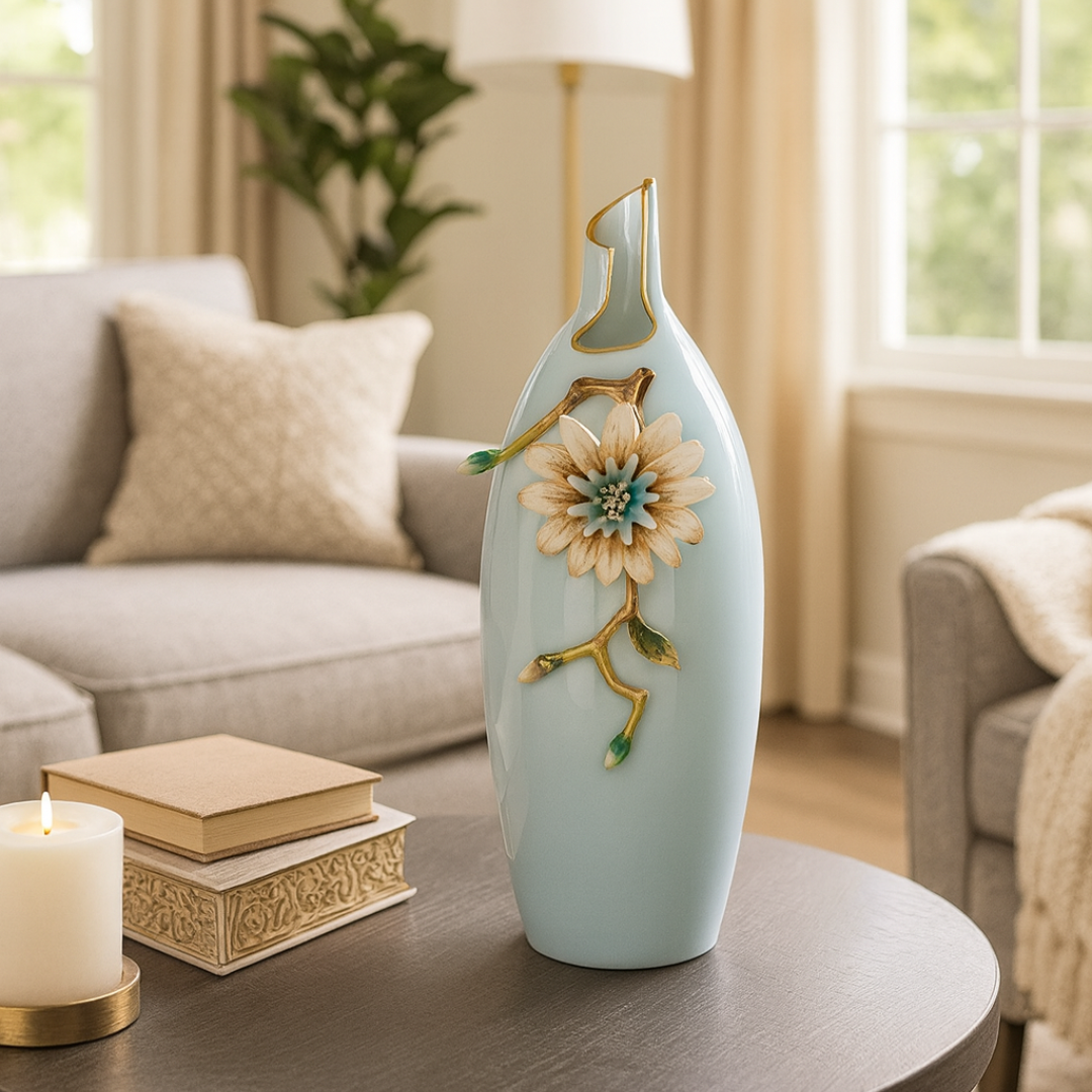 Pastel Blue Vase Large