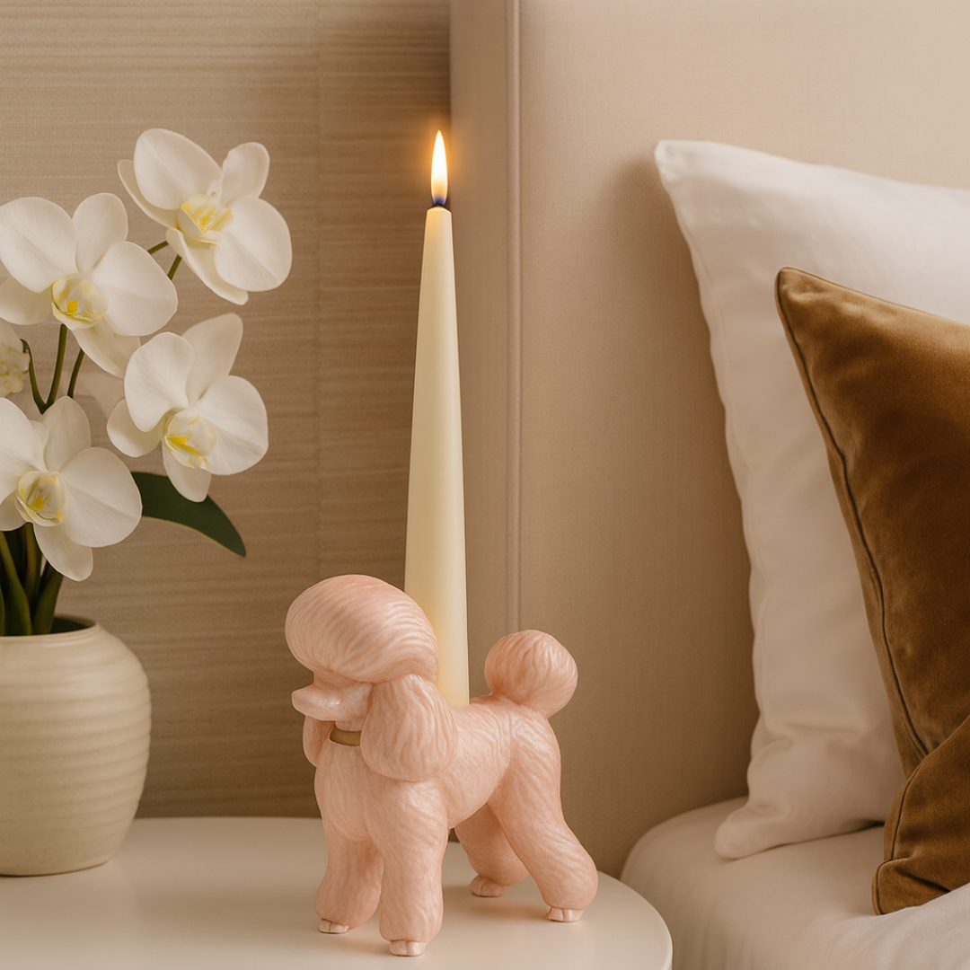 Poodle Candle Holder